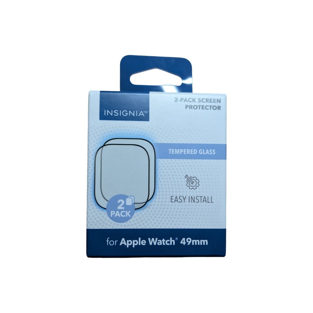 19-O Insignia Hybrid Glass Screen Protectors for Apple Watch 49mm (2-Pack) Clear